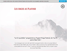 Tablet Screenshot of lesangesauplafond.net